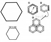 Papírová šablona na babiččinu zahrádku hexagon - 100ks