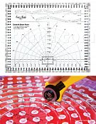 Pravítko pro quilting a patchwork - křivítko cm