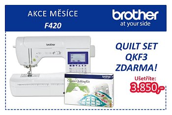 Šicí stroj Brother F420 + Quiltovací sada v ceně