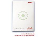 JANOME MEMORY CRAFT 550E + Vyšívací program Janome Artistic Digitizer Junior v češtině zdarma