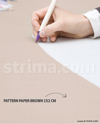 Papír na šablony hnědý, šíře 152 cm