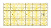 Rastrové pravítko OLFA - OTE pro patchwork 15x30 cm