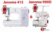 Šicí stroj JANOME 415 + Overlock Janome 990D ZVÝHODNĚNÝ SET