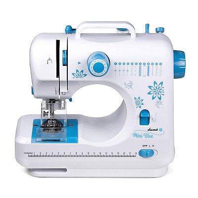 Šicí stroj Lucznik Mini BLUE + Dárek - Šicí souprava