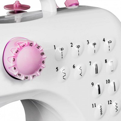 Šicí stroj Lucznik Mini Růžový pro Děti - včetně chrániče prstů 
