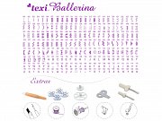 TEXI BALLERINA + Přídavný stolek - Šicí stroj elektronický, 200 programů, vyšívání abecedy