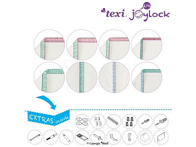 TEXI JOYLOCK 2/4 - 2, 3, 4 - nitný overlock - šicí stroj - Doprava ZDARMA