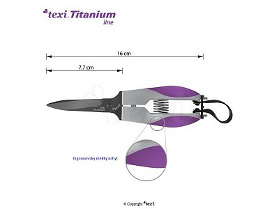 Titanium Ti613 CRAFT (řemeslnické nůžky dlaňovky, cvikačky)