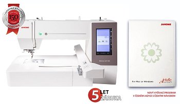 JANOME MEMORY CRAFT 550E LE + Vyšívací program Janome Artistic Digitizer Junior v češtině zdarma