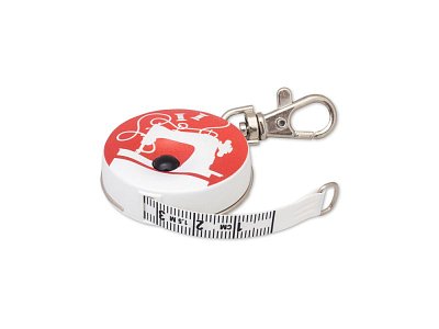 PICCO DECOR GARN RED krejčovský metr svinovací, oboustranný, 150 cm - červený