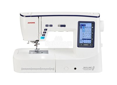 Šicí stroj JANOME SKYLINE S7 AE velikosti XL