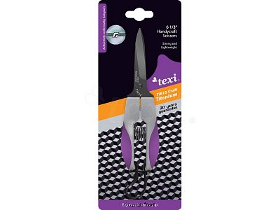 TEXI TITANIUM Ti613 (řemeslnické nůžky dlaňovky, cvikačky)